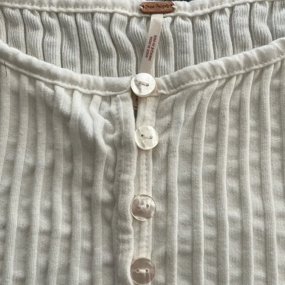 Free People Tilly Rib Button Up Top - Picture 2 of 4